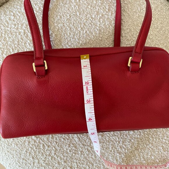 NWT J.Crew Delphine shoulder bag in leather 'Radiant Ruby' - Picture 14 of 16